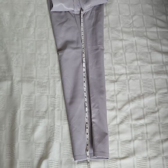 Wilfred Purple Straight Leg Faux Leather Pants - Picture 12 of 16